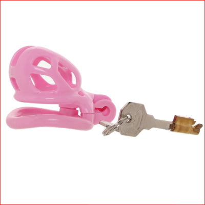 Blue Line Small Pink Humiliation Cock Cage Pink