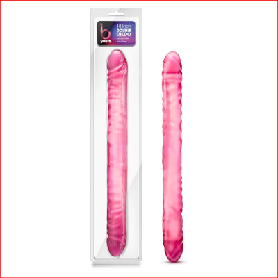 B Yours 18" Double Dildo Pink