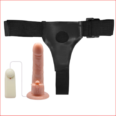 Ultra Passionate Vibrating Dildo with Harness