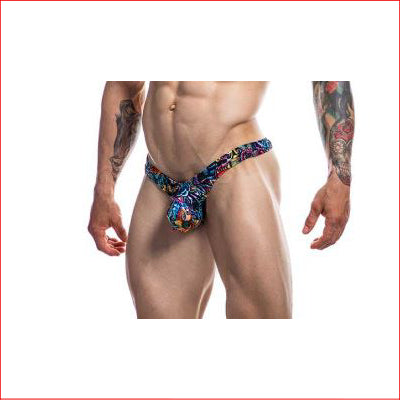 Cut For Men Pouch Enhancing Tattoo Thong Small