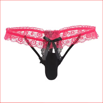 Sexy Frilly Waist Sheer Pouch G-String