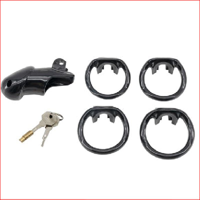 Resin Cock Cage Black Long