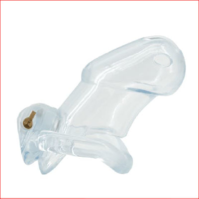 Resin Cock Cage Clear Short