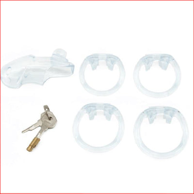 Resin Cock Cage Clear Short
