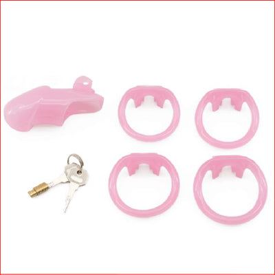 Resin Cock Cage Pink Short