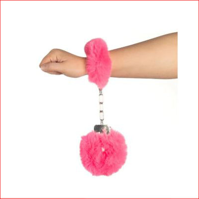 Fluffy HandCuffs Cerise (Hot Pnk)
