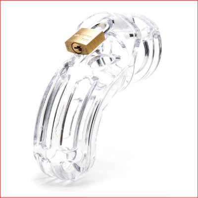 The Curve Chastity Cock Cage Kit - Clear