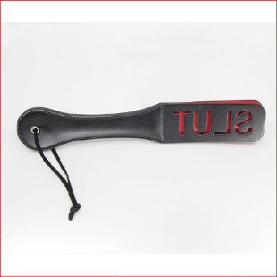 BB Slut Cut Out Black Paddle