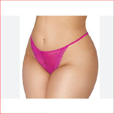 Dreamgirl Open Crotch Thong PLus 2 X