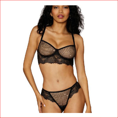 Dreamgirl Stretch Galloon Lace 2pc Medum