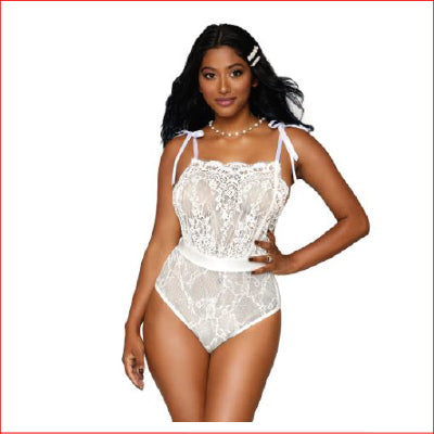 Dreamgirl 12917 Stretch Lace Satin Ties