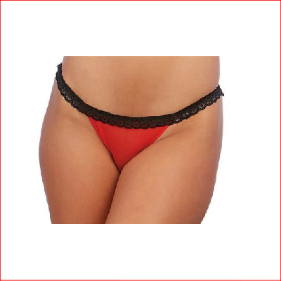 Open Back Heart Pants Red/Black Small