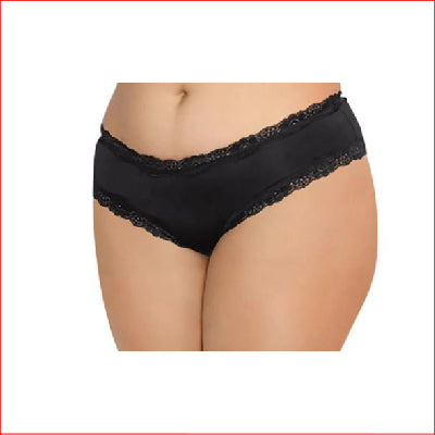 Lace Up Cheeky Back Panty Black X-Large