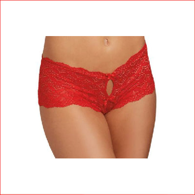 Dreamgirl 1442 Heart Open Crotch Small