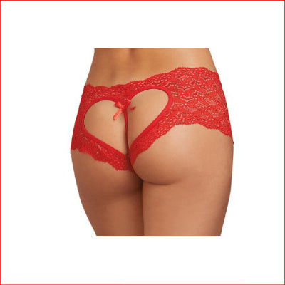 Dreamgirl 1442 Heart Open Crotch Medium