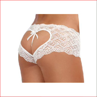 Dreamgirl 1442 Heart Open Crotch Small