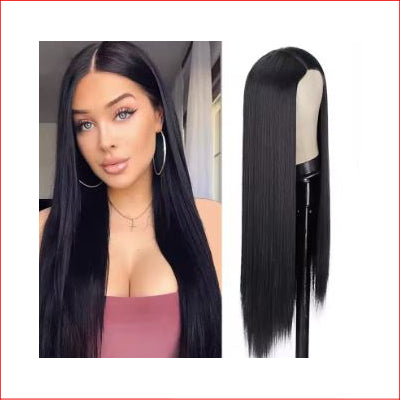 Wig X-Long Straight Black