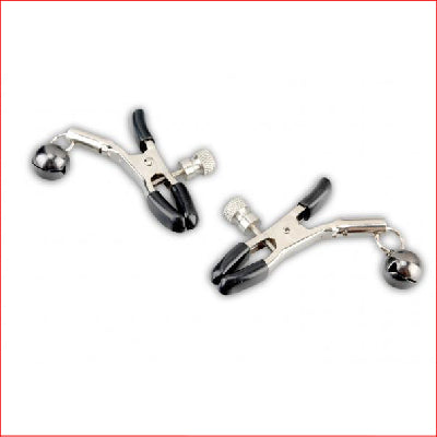 Lux Fetish Nipple Clip with Black Bell