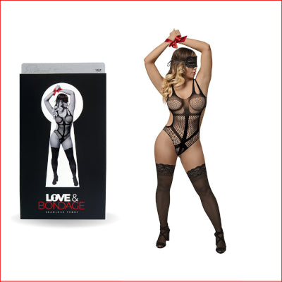 Love & Bondage Set L151 Teddy Black OS