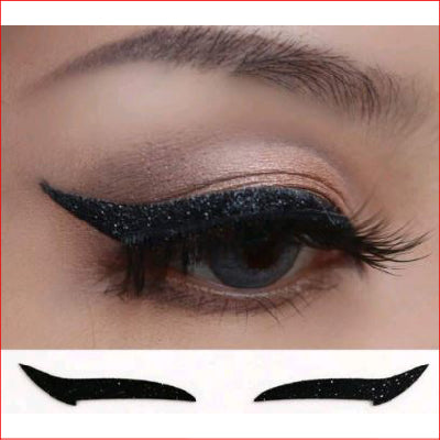 Eyeliner Stickers 10pc Black
