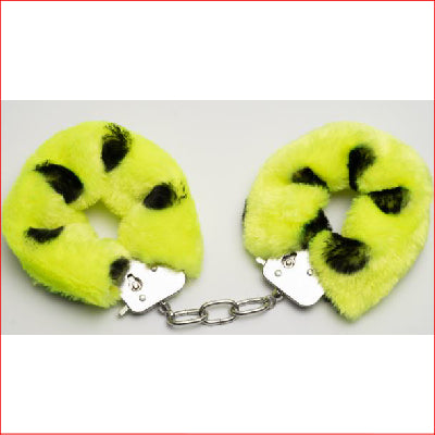 Fluffy Handcuffs Dot Fluro