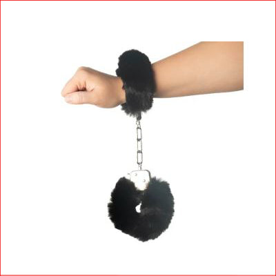 Fluffy Handcuffs Black