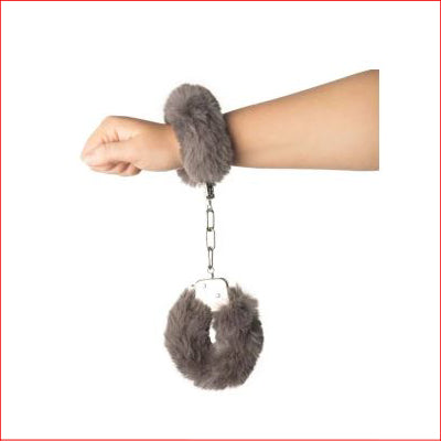 Fluffy Handcuffs Charcoal