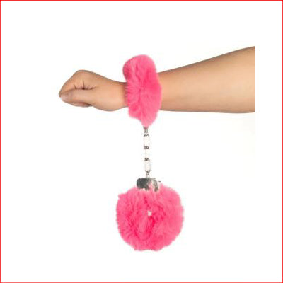 Fluffy Handcuffs Hot Pink