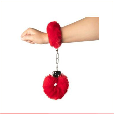 Fluffy Handcuffs Red