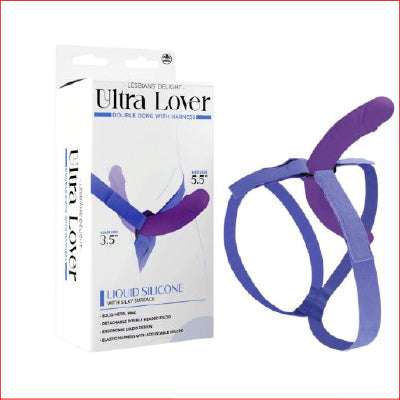 Ultra Lover Double Dong Strap On Purple