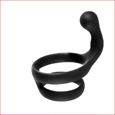 Jet Horny Ring with Ball Strap & Clit Stimulator
