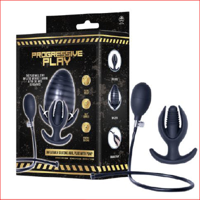 Progressive Play Inflatable Plug Ribbed