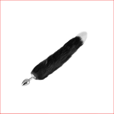 Small Black with White Tip Foxtail