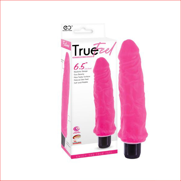 True Feel Ribbed 6.5" Pink