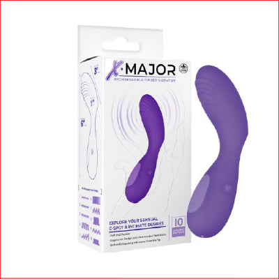 X Major Rechargeable Finger Vibe Purple
