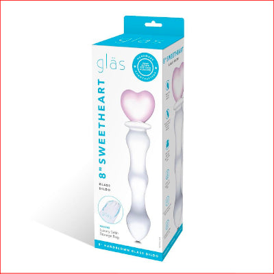 Glas 8" Sweetheart Glass Dildo