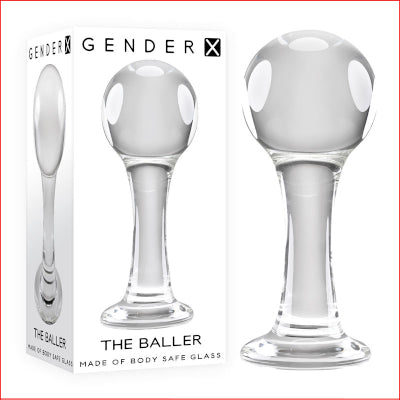 Gender X The Baller Glass Plug