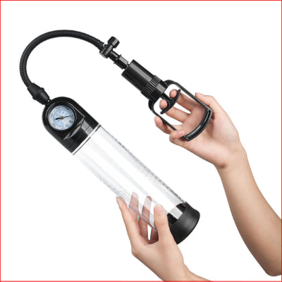 MEN Pull Rod Penis Pump with Gauge