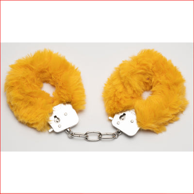 Fluffy Handcuffs Gold