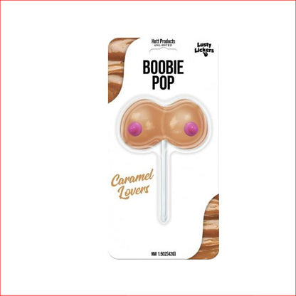 Lusty Lickers Boobie Pop Caramel