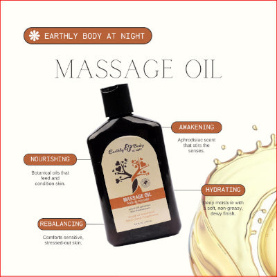 Earthly Body Massage Oil Grapefruit Sandalwood 60ml