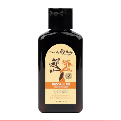 Earthly Body Massage Oil Grapefruit Sandalwood 60ml