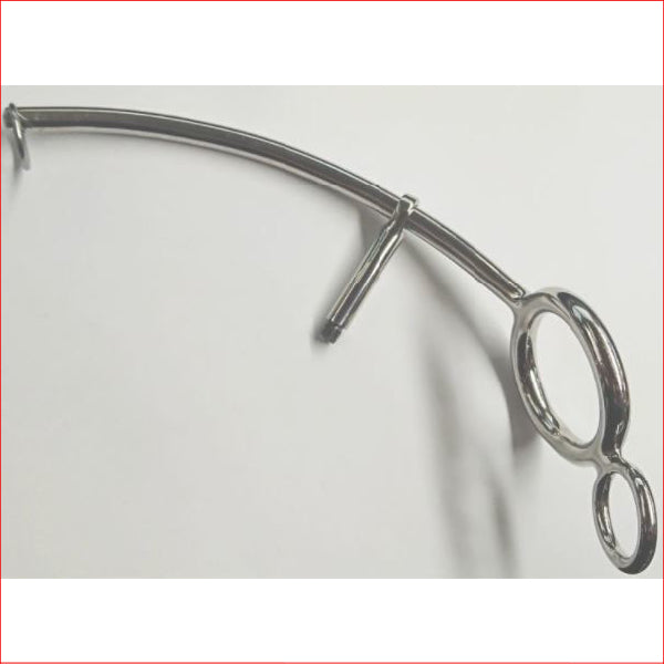 Steel Anal Hook w/ Cock Ring Sm