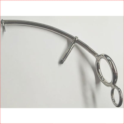 Steel Anal Hook w/ Cock Ring Sm