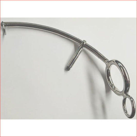 Steel Anal Hook w/ Cock Ring Sm