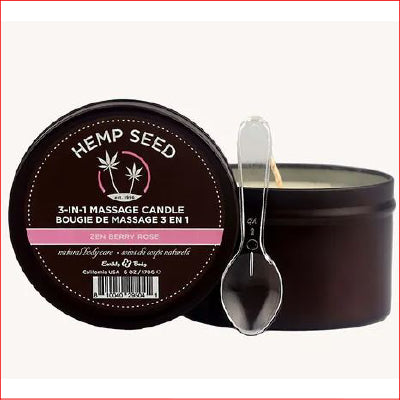 Hemp Seed 3-In-1 Massage Candle Zen Berry