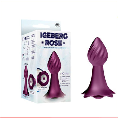 Iceberg Rose Vibrating Plug Pink