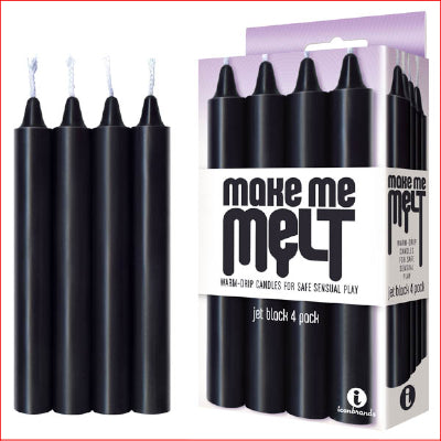 The 9's Make Me Melt Drip Candles Black