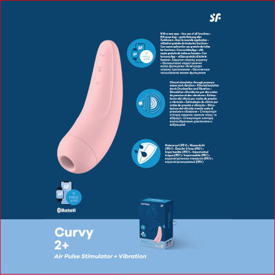 Satisfyer Curvy2+ App Compatible Air Pulse Pink