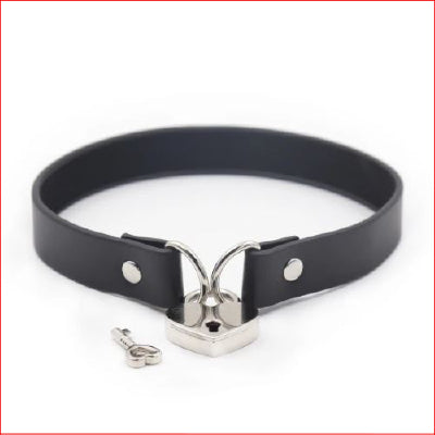 L202 Day Collar with Lock Black